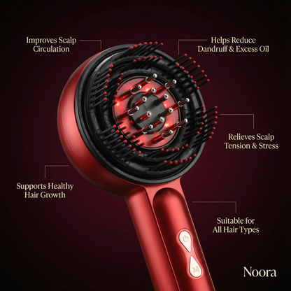 Noora's 3-1 Red Light Therapy Scalp Massager